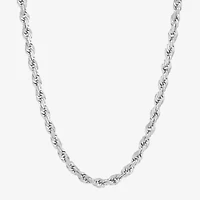 Limited Quantities! Womens 14K White Gold Inch Rope Chain Necklace
