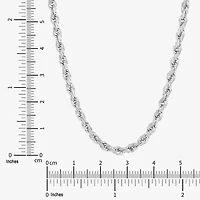 Limited Quantities! Womens 14K White Gold Inch Rope Chain Necklace