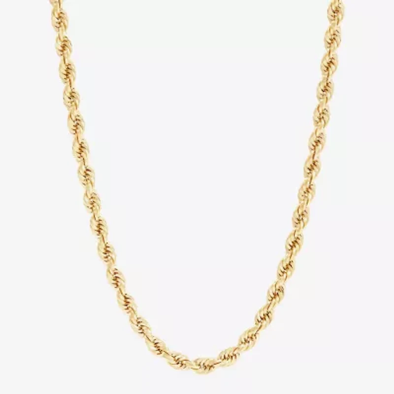 Limited Quantities! Womens 14K Gold 20 Inch Rope Chain Necklace