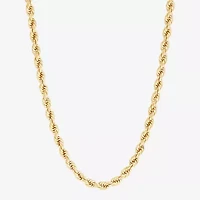 Limited Quantities! Womens 14K Gold 20 Inch Rope Chain Necklace