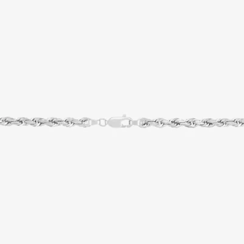 Limited Quantities! Womens 14K White Gold 24 Inch Rope Chain Necklace