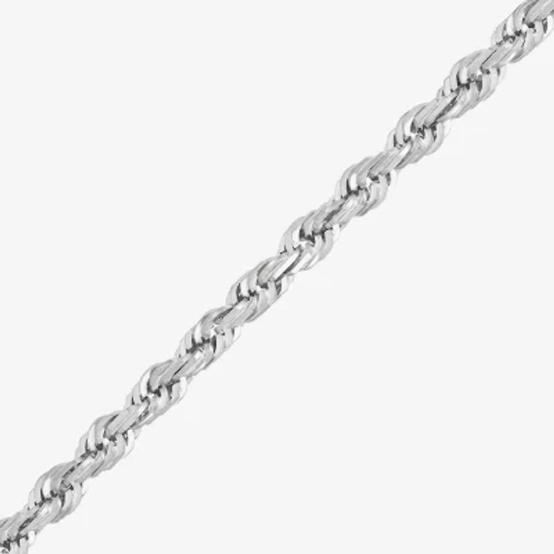 Limited Quantities! Womens 14K White Gold 24 Inch Rope Chain Necklace