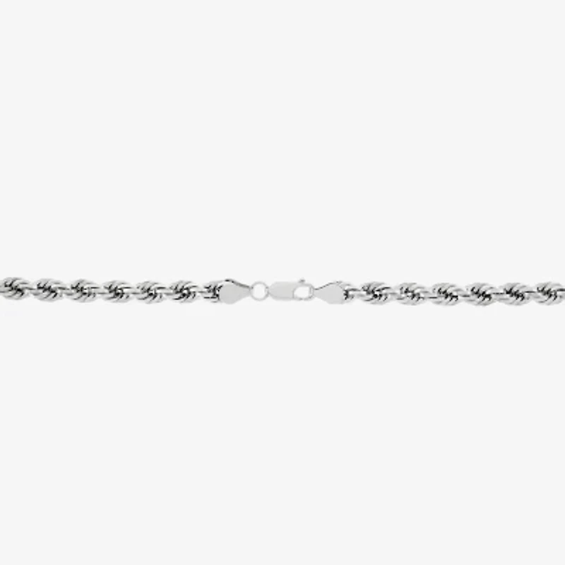Limited Quantities! Womens 10K White Gold 26 Inch Rope Chain Necklace