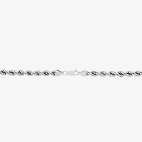 Limited Quantities! Womens 10K White Gold 26 Inch Rope Chain Necklace