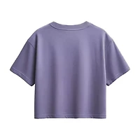 Disney Collection Little & Big Kid Girls Round Neck Short Sleeve Graphic T-Shirt