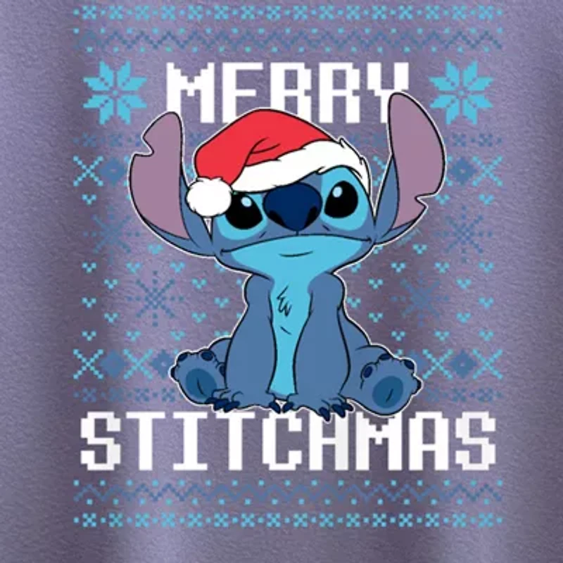 Disney Collection Little & Big Kid Girls Round Neck Short Sleeve Graphic T-Shirt