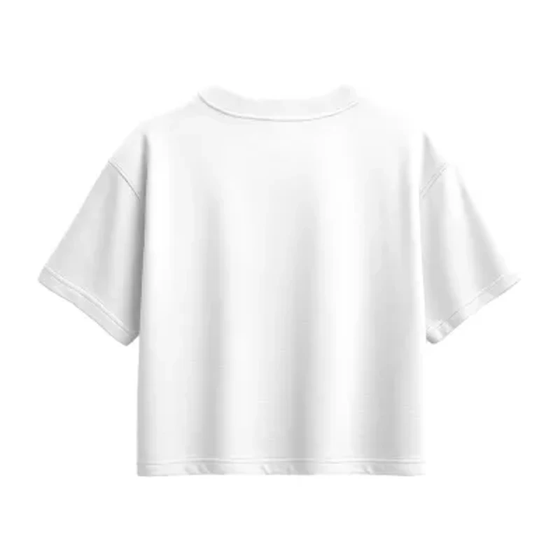 Disney Collection Little & Big Kid Girls Round Neck Short Sleeve Minnie Mouse Graphic T-Shirt