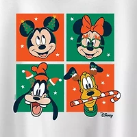 Disney Collection Little & Big Kid Girls Round Neck Short Sleeve Minnie Mouse Graphic T-Shirt