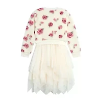 Knit Works Little Girls Floral 2-pc. Dress Set