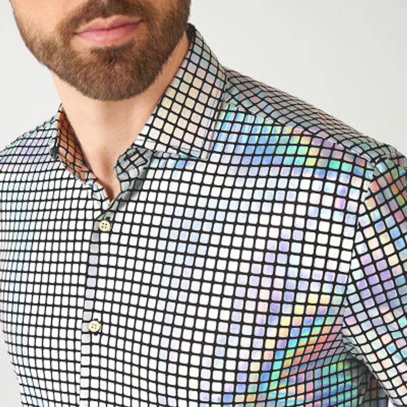Opposuits Discoballer Mens Long Sleeve Dress Shirt