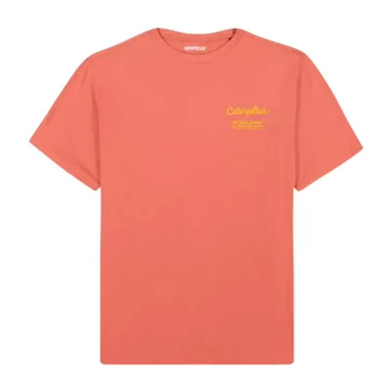 CAT Heavy Weight Mens Crew Neck Short Sleeve Graphic T-Shirt