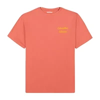 CAT Heavy Weight Mens Crew Neck Short Sleeve Graphic T-Shirt