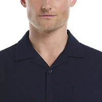 Cubavera Medallian Dobby Mens Short Sleeve Regular Fit Button-Down Shirt