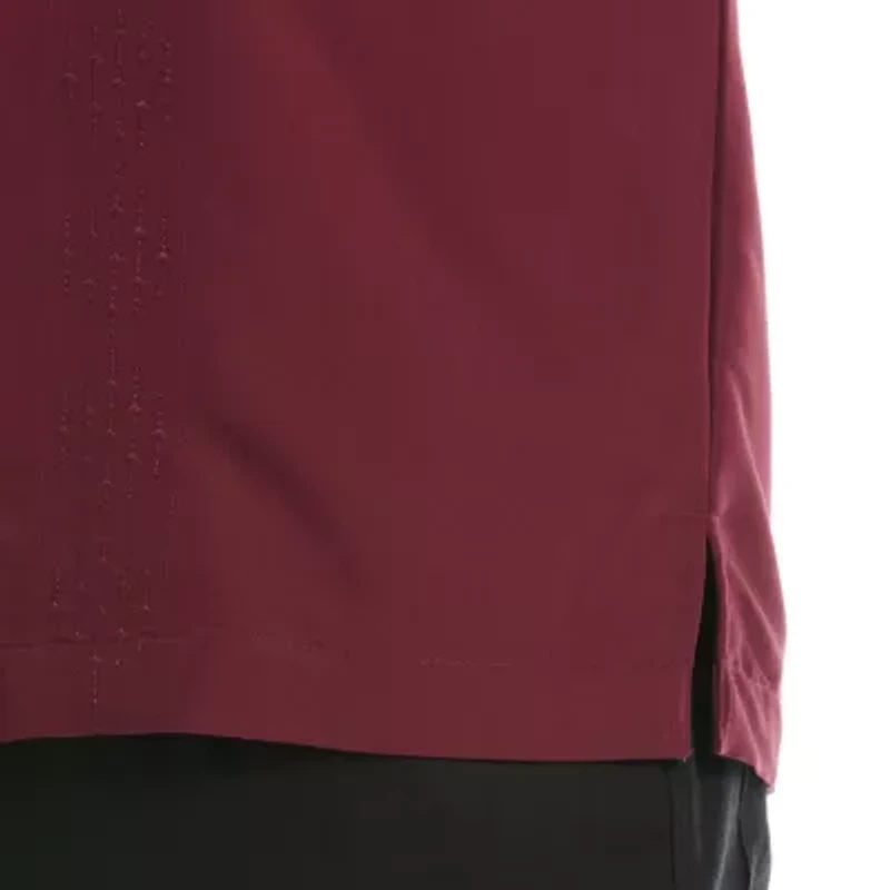 Cubavera Argyle Embroidery Panel Mens Short Sleeve Regular Fit Button-Down Shirt