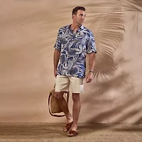 Cubavera Mens Short Sleeve Regular Fit Big and Tall Button-Down Shirt