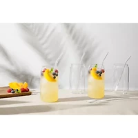 Gibson Home Zadie 10-pc. Glass Tumbler and Straw Set