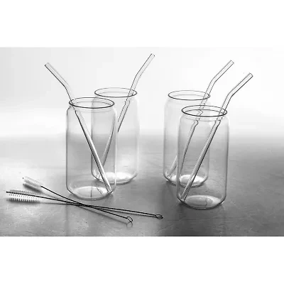 Gibson Home Zadie 10-pc. Glass Tumbler and Straw Set