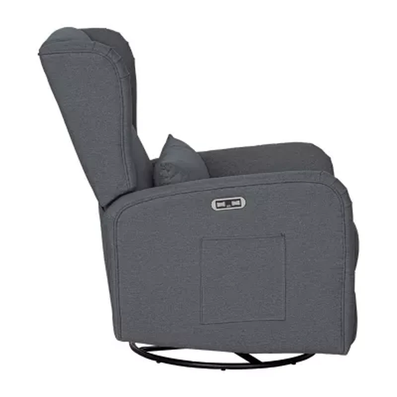 Madison Park Curved Slope-Arm Recliner