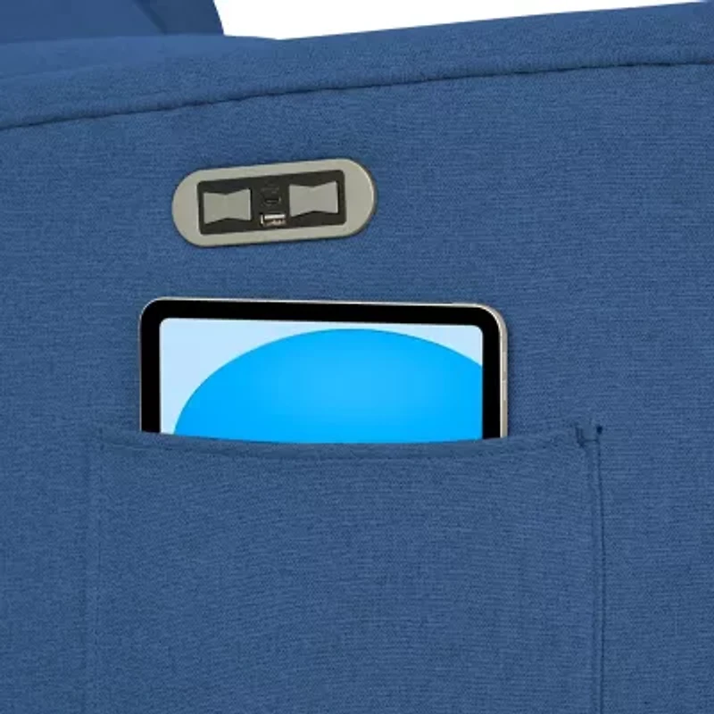 Madison Park Curved Slope-Arm Recliner