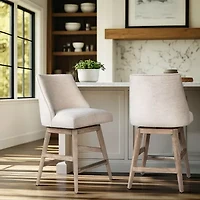 Martha Stewart Winfield Swivel Counter Counter Height Bar Stool