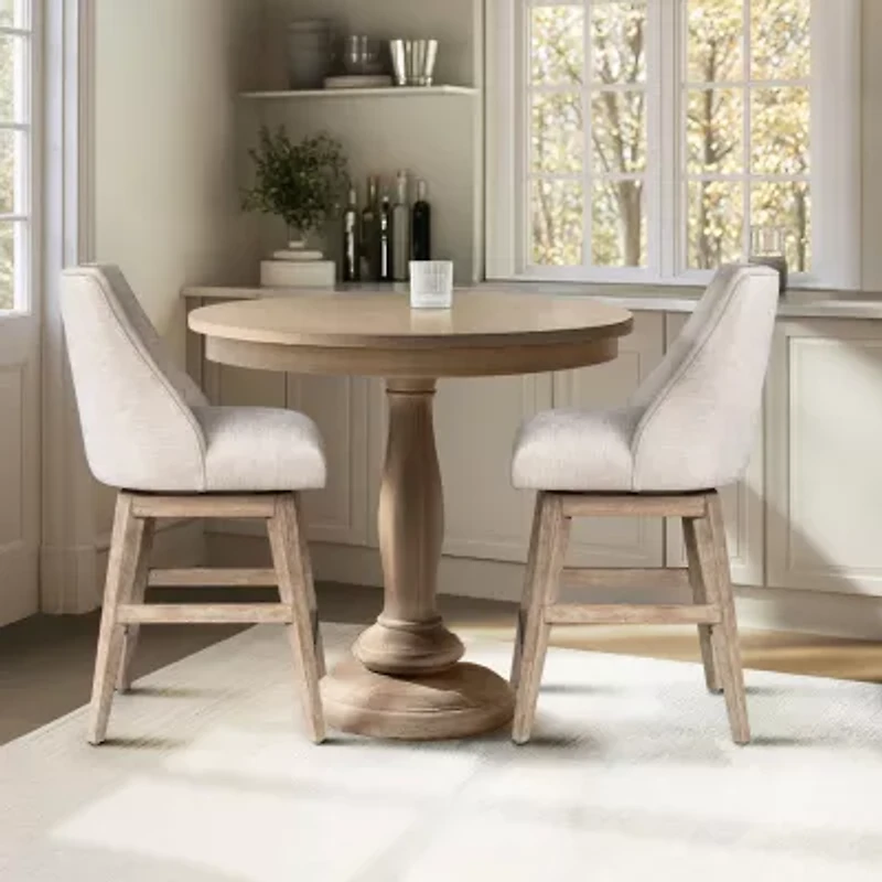 Martha Stewart Winfield Swivel Counter Counter Height Bar Stool