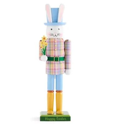 Layerings Boy Bunny Wood Nutcracker