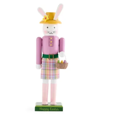 Layerings Girl Bunny Wood Nutcracker