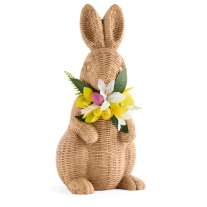 Layerings Standing Jute Bunny Easter Tabletop Decor