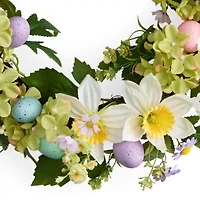 Layerings Daffodil Egg Bunny Wreath