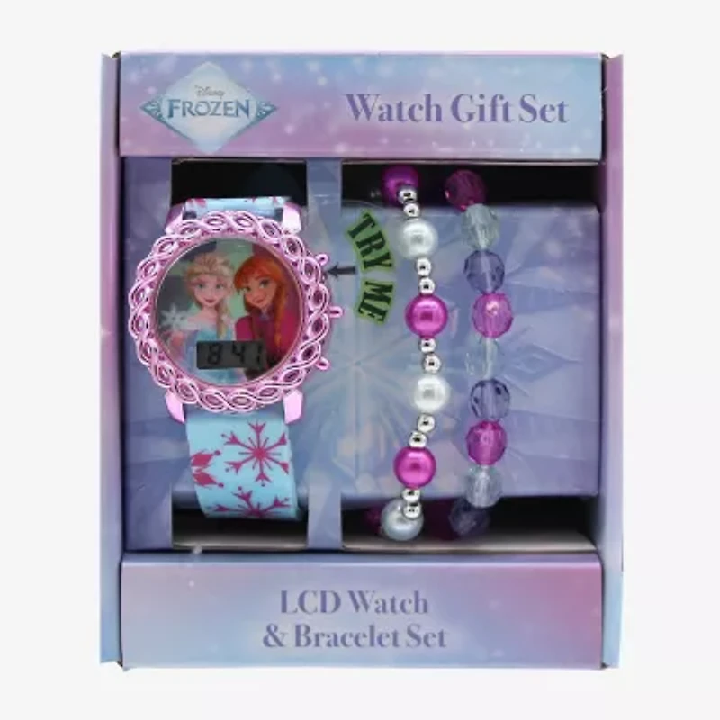 Disney Frozen Girls Blue 3-pc. Watch Boxed Set Fzn45188jc