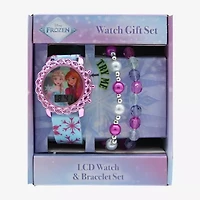 Disney Frozen Girls Blue 3-pc. Watch Boxed Set Fzn45188jc