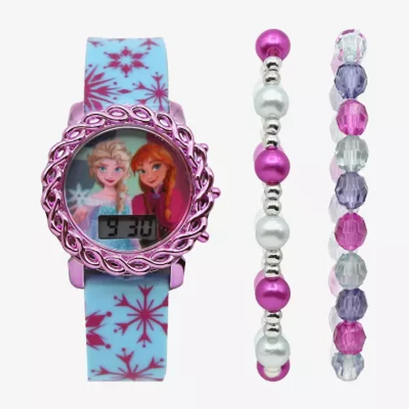 Disney Frozen Girls Blue 3-pc. Watch Boxed Set Fzn45188jc