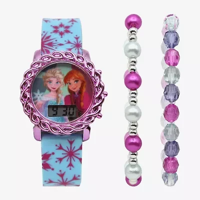 Disney Frozen Girls Blue 3-pc. Watch Boxed Set Fzn45188jc