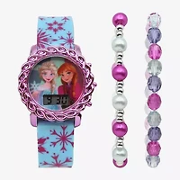 Disney Frozen Girls Blue 3-pc. Watch Boxed Set Fzn45188jc