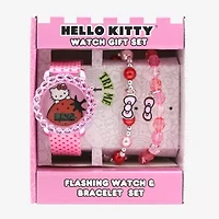 Hello Kitty Girls Pink 3-pc. Watch Boxed Set Hk40071jc