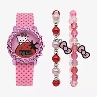 Hello Kitty Girls Pink 3-pc. Watch Boxed Set Hk40071jc