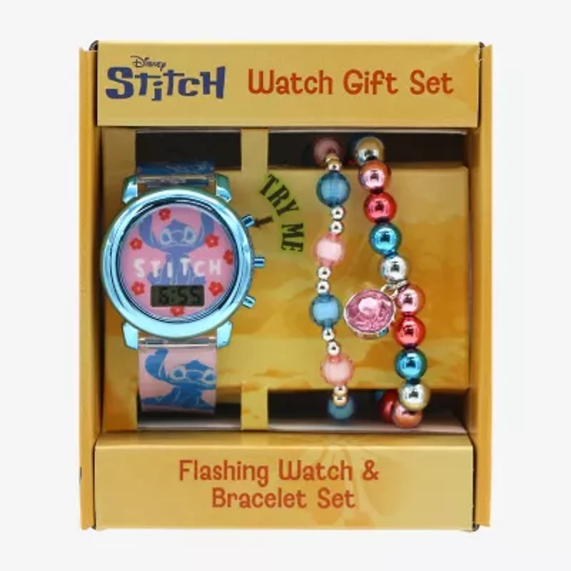 Disney Collection Bluey Girls Multicolor 3-pc. Watch Boxed Set Las40044jc