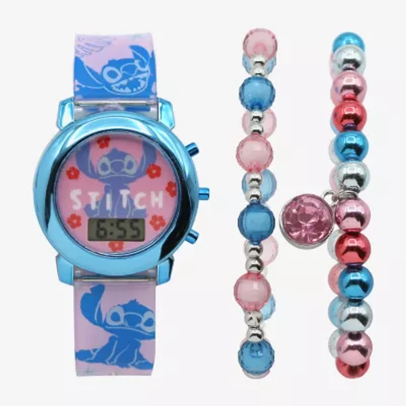 Disney Collection Bluey Girls Multicolor 3-pc. Watch Boxed Set Las40044jc