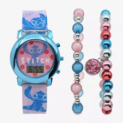 Disney Collection Bluey Girls Multicolor 3-pc. Watch Boxed Set Las40044jc