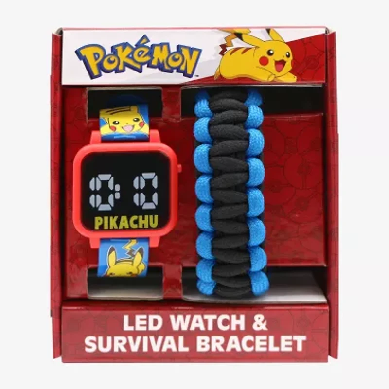 Pokeman Boys Multicolor 2-pc. Watch Boxed Set Pok40081jc