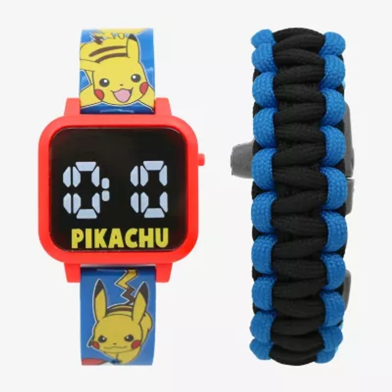Pokeman Boys Multicolor 2-pc. Watch Boxed Set Pok40081jc