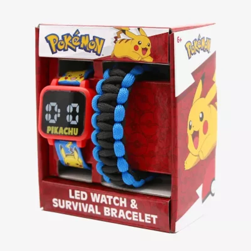 Pokeman Boys Multicolor 2-pc. Watch Boxed Set Pok40081jc