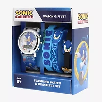 Sonic the Hedgehog Boys Multicolor 4-pc. Watch Boxed Set Snc40130mjc