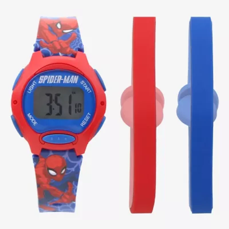 Spiderman Boys Multicolor 4-pc. Watch Boxed Set Spd40200jc