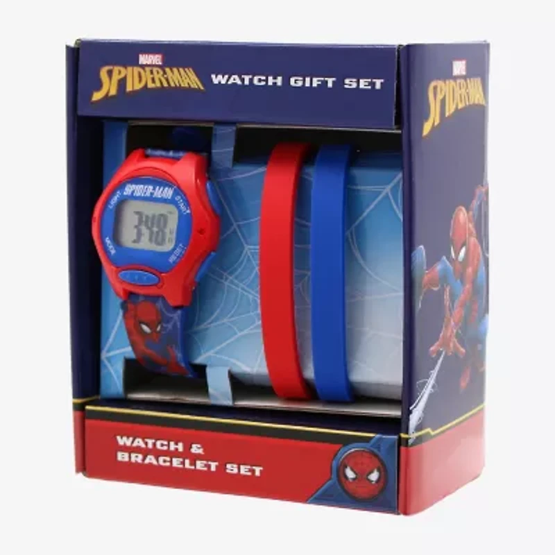 Spiderman Boys Multicolor 4-pc. Watch Boxed Set Spd40200jc