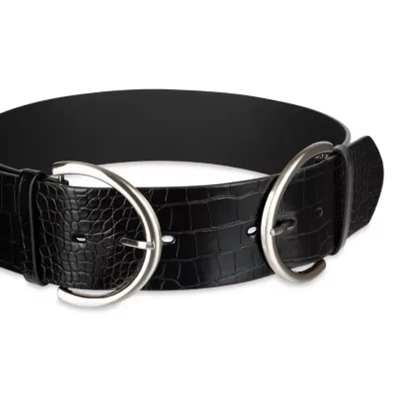JS Jessica Simpson 2.5" Double Bucke Womens Belt