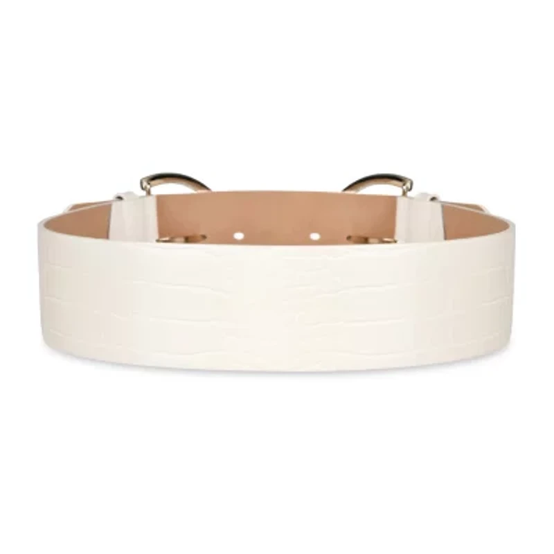 JS Jessica Simpson 2.5" Double Bucke Womens Belt