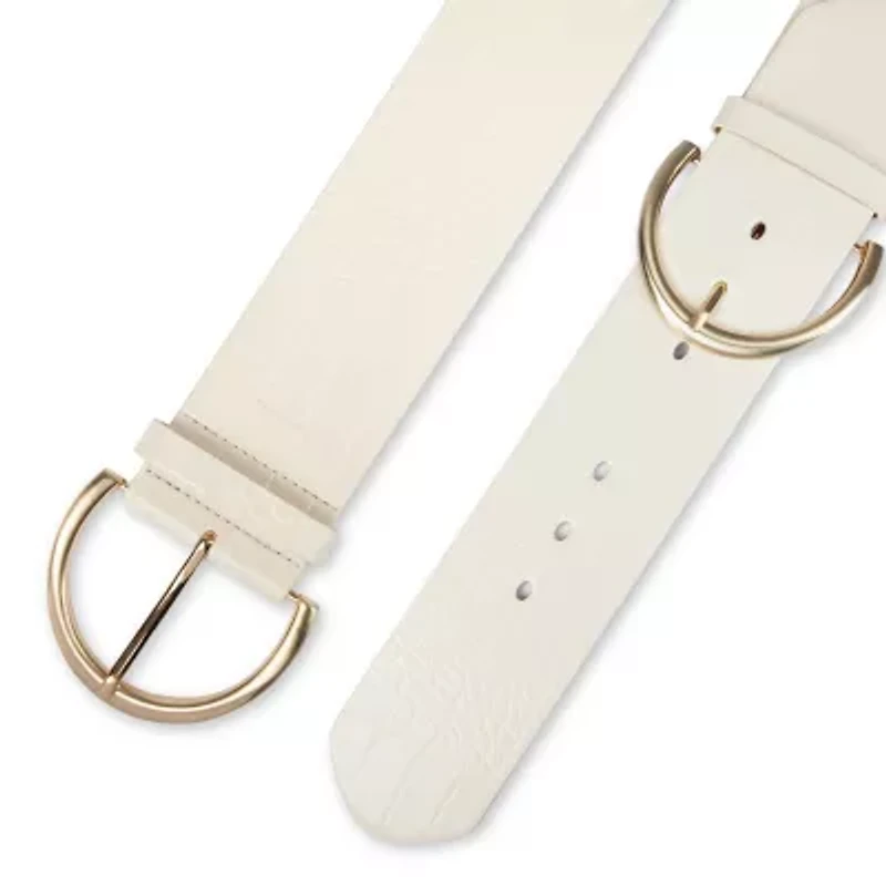 JS Jessica Simpson 2.5" Double Bucke Womens Belt