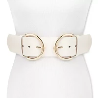JS Jessica Simpson 2.5" Double Bucke Womens Belt