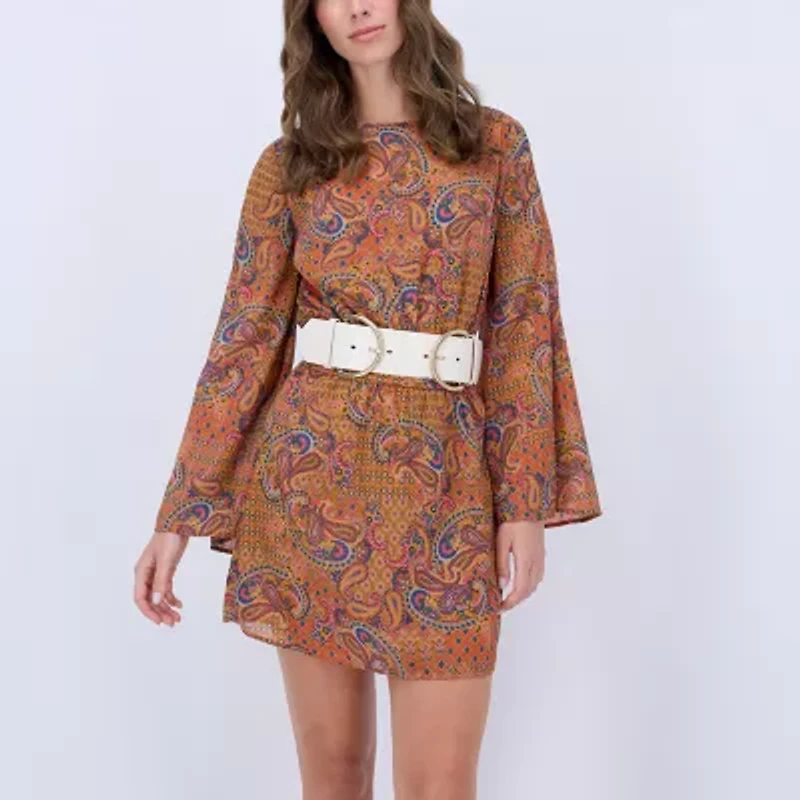 JS Jessica Simpson 2.5" Double Bucke Womens Belt